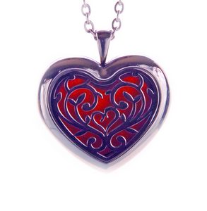 Heart Aroma Pendant Necklace ON SALE 50% OFF